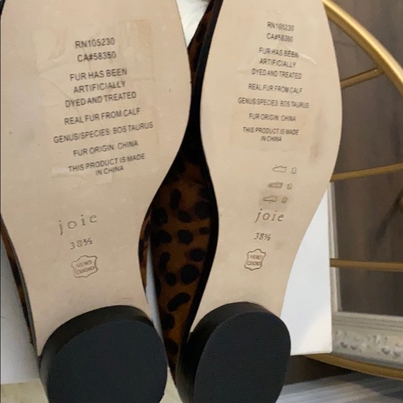 Joie Pony Hair Leopard Slides - Picture 3 of 4